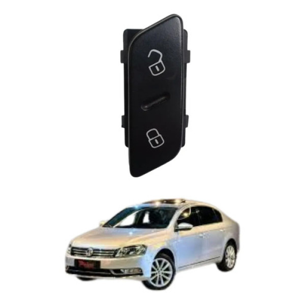 Botão Trava Passat 2012 Dianteiro Esquerdo Original Vw