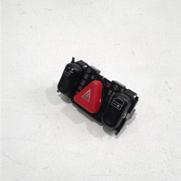 Botão Do Pisca Alerta Mercedes E430 1999 Sku 52282 Vermelho