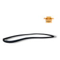 Borracha Tampa Traseira Chevrolet Onix 2023 Preto
