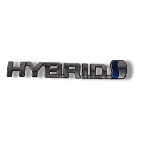 Emblema Hybrid Toyota Corolla Cross Hibrido 2022 Prateado