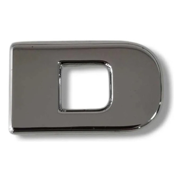 Emblema Letra  D  Fiat Strada 2024 Prateado