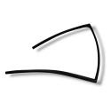 Borracha Porta Traseira Esquerd Onix Hatch 1.0  2019 A 2023 Preto