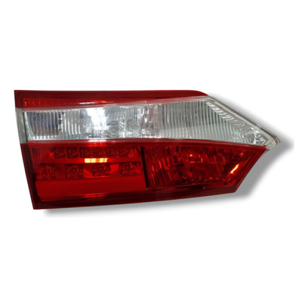Lanterna Tampa Traseira Esquerda Corolla Flex 2015 A 2017 Esquerdo/motorista Vermelho E Transparente