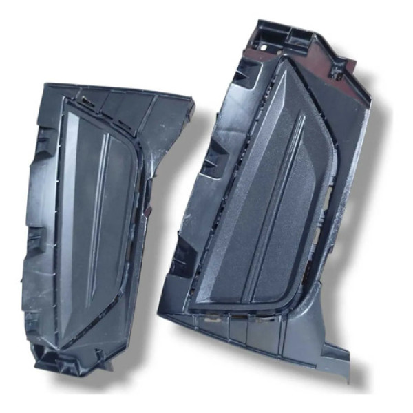 Par Moldura Farol De Milha Volkswagen Polo 2018 Preto Ambos Lados