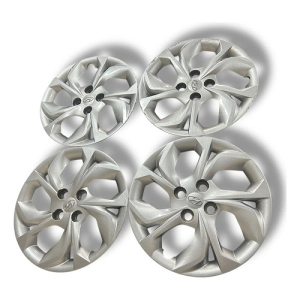 Kit Calota De Roda Aro 15 Hyundai Hb20 Pretado