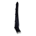 Par Moldura Churrasqueira Para-brisa Chevrolet Onix 2020 Preto Brilhante