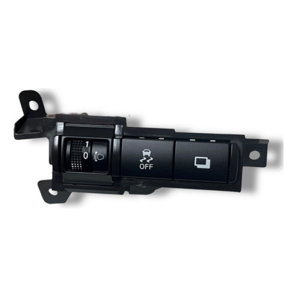 Botão Regulador Luz Farol Nissan Kicks 2019 A 2024 Preto