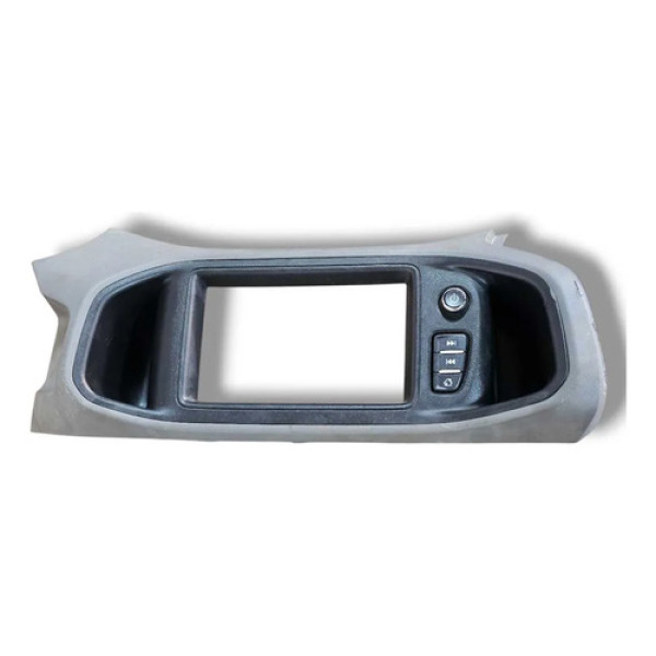 Moldura Central Multimidia Chevrolet Onix Prisma 2019 Cinza