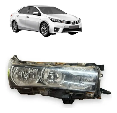Lente Farol Corolla Xei Direito 2015 A 2017 Avaria Importado