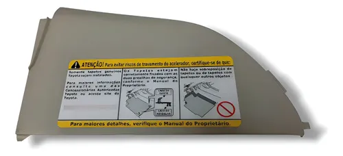 Moldura Acabamento Painel Toyota Corolla 2009 Bege