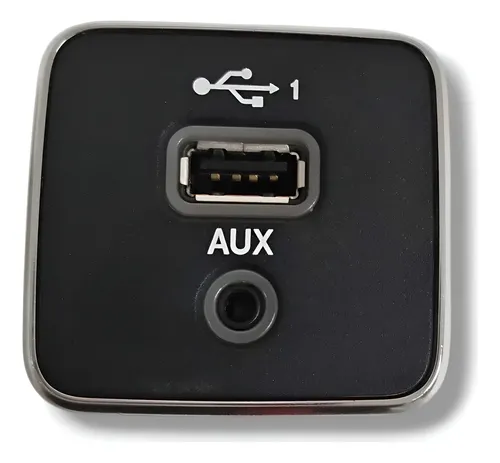 Entrada Usb Auxiliar Fiat Strada 2020 A 2024 Preto