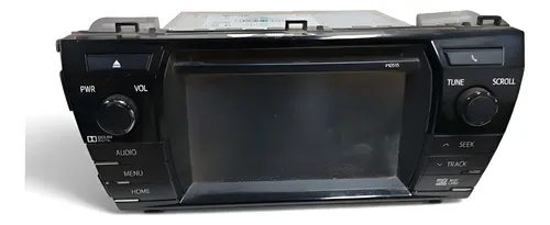 Rádio Multimídia Toyota Corolla 2015 A 2017 Preto