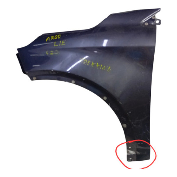Paralama Esquerdo Argo Cronos 2018 2019 2020/.. S/ Furo Mold