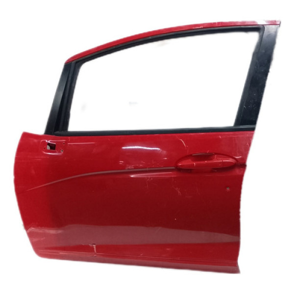 Porta Dianteira Esquerda Fit 2015 2016 A 2021 C/detalhes  Dianteira Esquerdo Vermelho