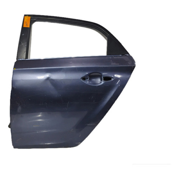 Porta Traseira Esquerda Hb20 Hatch 2013 A 2019 C/ Detalhe  Traseira Esquerdo Azul