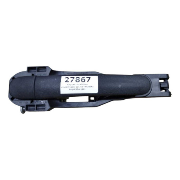 Maçaneta Externa Volkswagen Gol G5 Traseira Esquerda 2011 Preto Traseira
