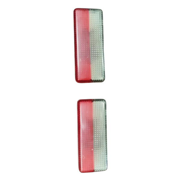 Refletor Luz Forro Porta Dianteiro Citroen C5 Par Vermelho