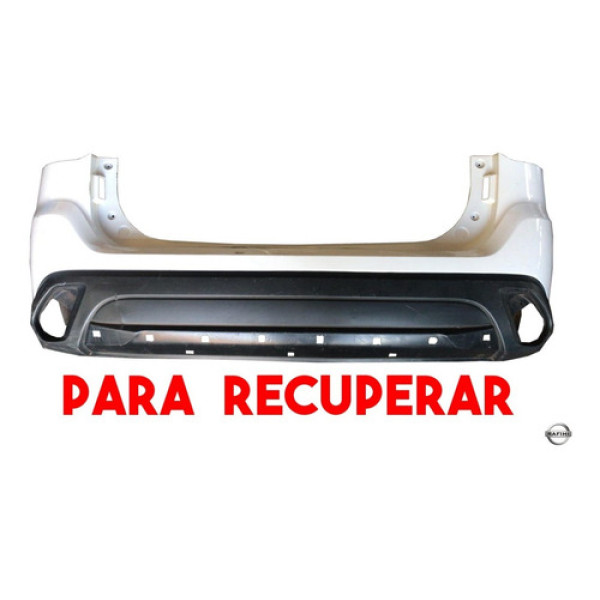 Parachoque Traseiro Mitsubishi Outlander 2017 Para Recuperar