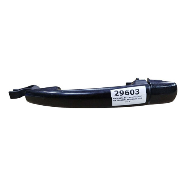 Maçaneta Externa Peugeot 308 Traseira Esquerda 2013 2014 Preto Traseira
