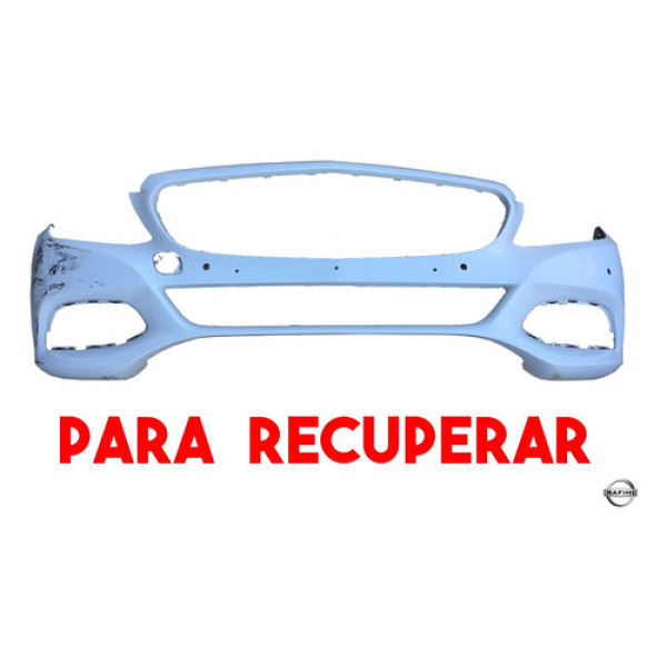 Parachoque Dianteiro Mercedes Benz C180 2015 Para Recuperar Branco