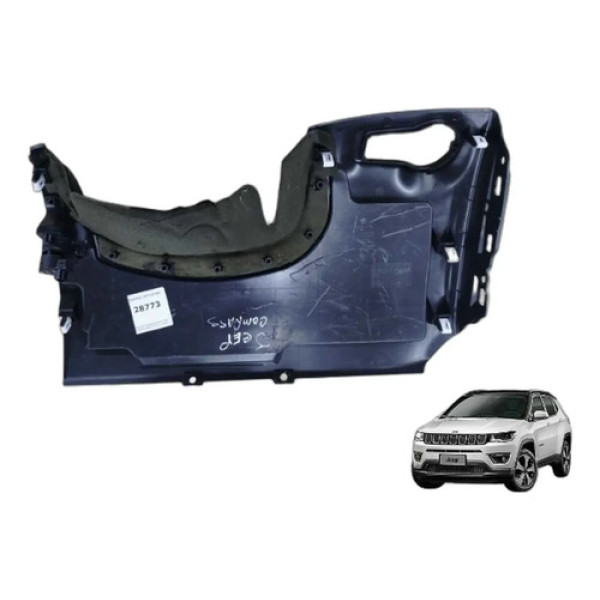 Moldura Inferior Painel Jeep Compass 2017-21 Esq Original Preto
