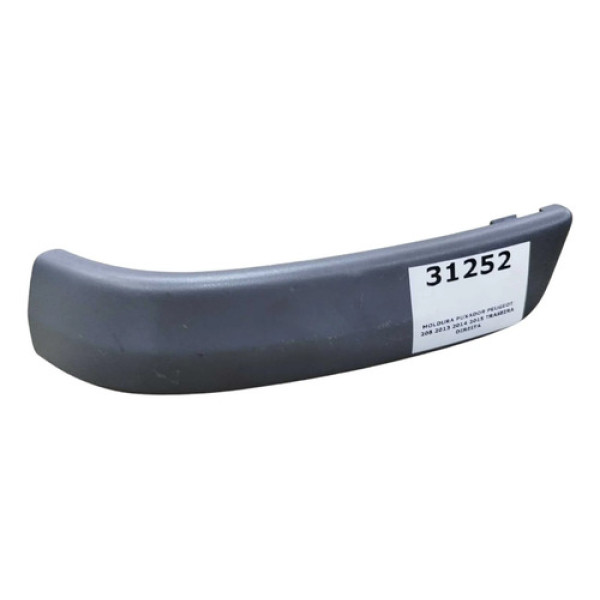 Moldura Puxador Peugeot 208 2013 2014 2015 Traseira Direita Preto Traseira