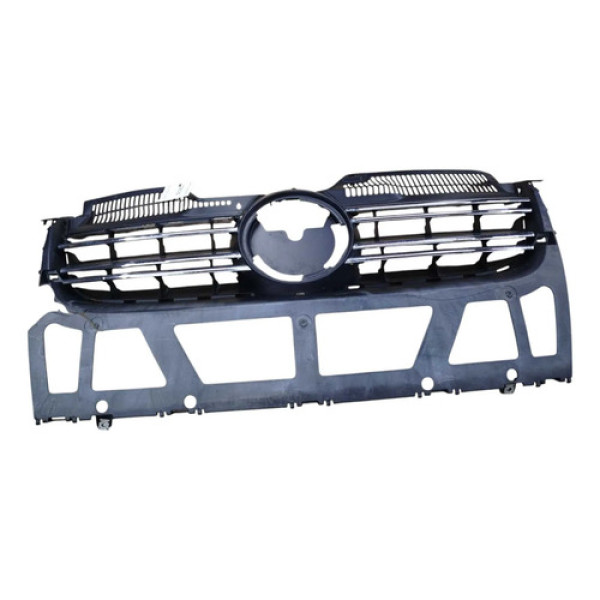 Grade Dianteira Volkswagen Jetta 2007 2008 2009 Detalhe Preto Fosco
