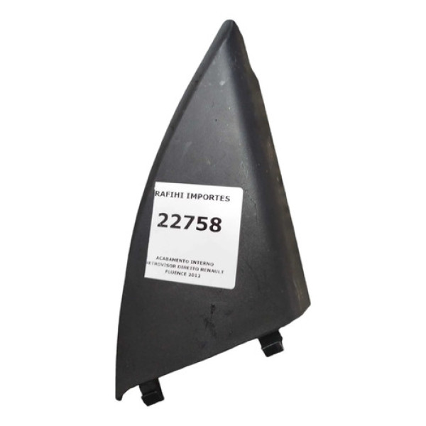 Acabamento Interno Retrovisor Direito Renault Fluence 2012 Preto