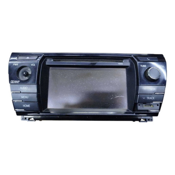 Central Multimidia Radio Corolla 2015 2016 2017 2019 Detalhe Preto