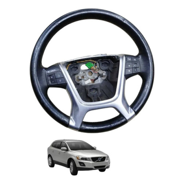 Volante Com Comando Botões Volvo Xc60 2009-2013 Original Preto