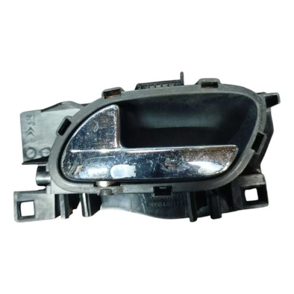 Maçaneta Interna Esquerda Citroen C3 2013 2014 2015 Preto Dianteira
