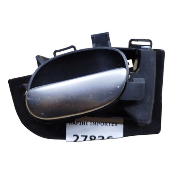 Maçaneta Interna Peugeot 207 206 Traseira Direita 2003 2008 Preto Traseira