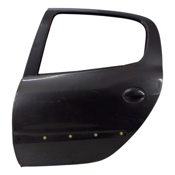 Porta Peugeot 206 Traseira Esquerda 2006 2007 2008 Detalhe Traseira Esquerdo Preta