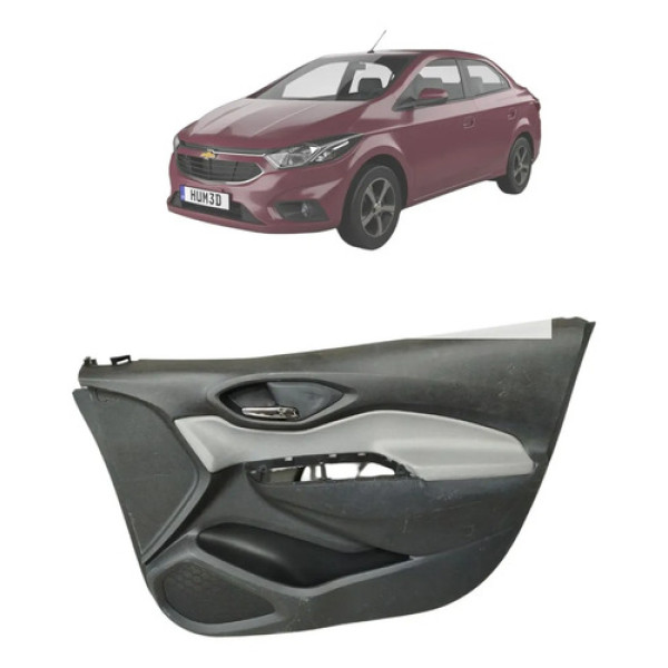 Forro Porta Gm Onix Prisma 2013 2014 2015 Dianteira Direita Preto