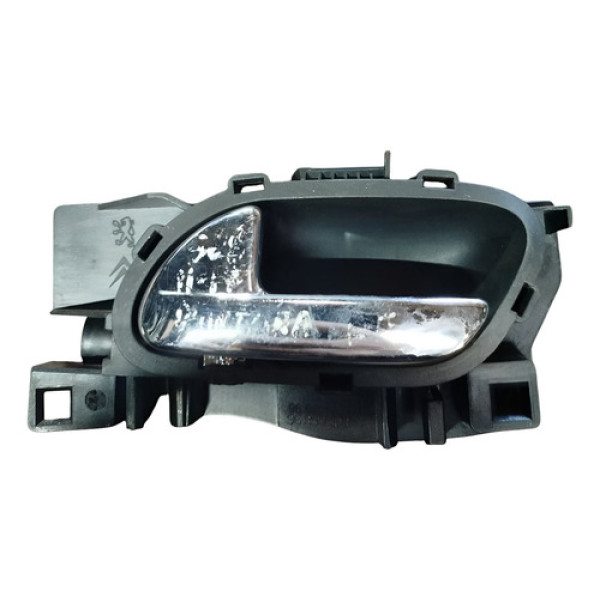 Macaneta Porta Interna Peugeot 408 Traseiro Esquerdo 2010 Preto Traseira
