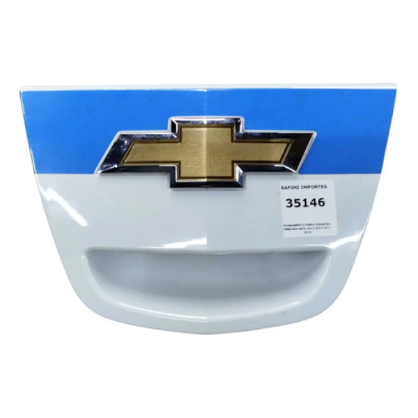 Acabamento Tampa Traseira Emblema Spin 2013 2014 2015 2016 Branco