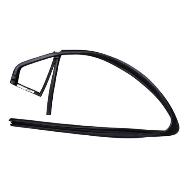 Borracha Vidro Fixo Prisma Onix 2013 2018 Traseira Esquerda Preto