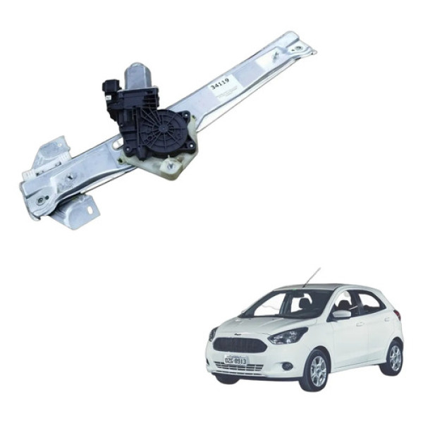 Maquina Vidro Ford Ka 2015 2016 2017 2018 Dianteira Esquerda