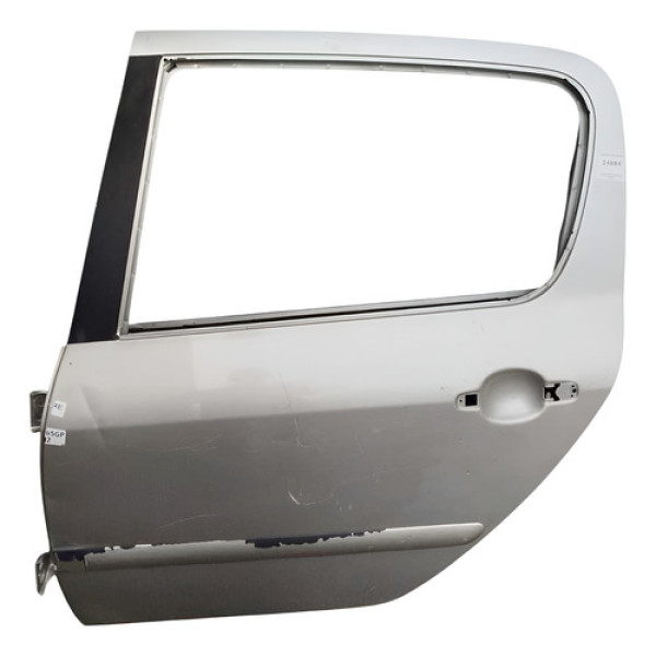 Porta Traseira Esquerda Peugeot 307 2007 2008 2009 Detalhe Traseira Esquerdo Prata