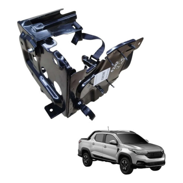Suporte Caixa Bateria Fiat Strada 1.3 2021-23 Genuino Preto