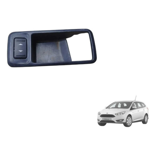 Moldura Botão Vidro Focus Traseiro Esquerdo 2009 2012
