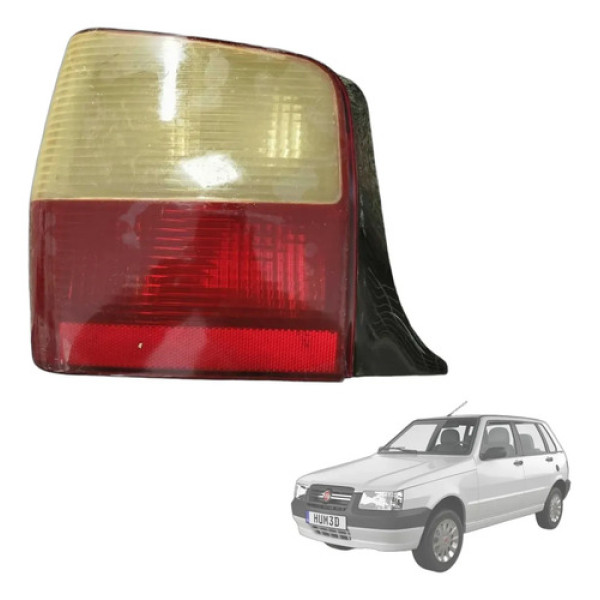 Lanterna Traseira Esquerda Fiat Uno 2004 Vermelho