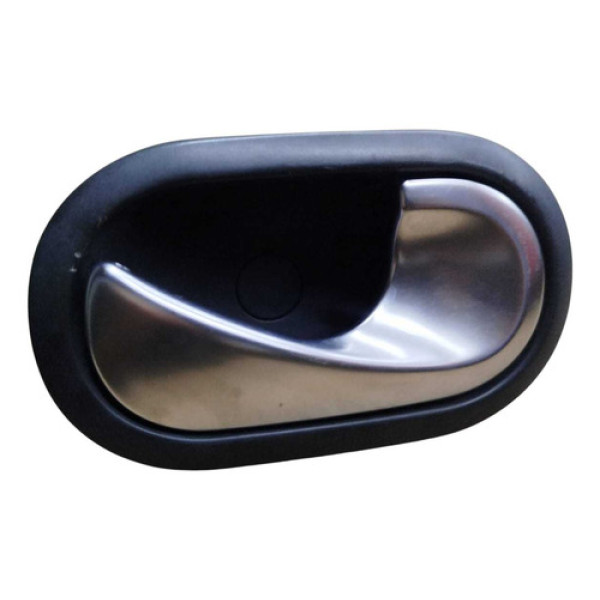 Maçaneta Interna Porta Megane 2007 2009 Dianteira Direita Prata/preta Dianteira
