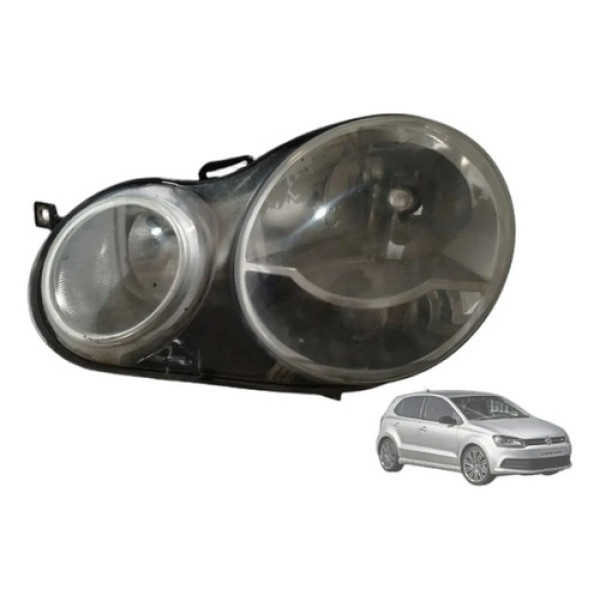 Farol Esquerdo Vw Polo 2002 2003 2004 Original Detalhe