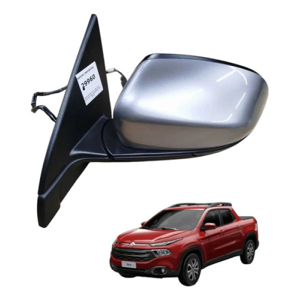 Retrovisor Eletrico Esquerdo Com Pisca Fiat Toro 2016-2021