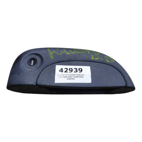 Maçaneta Externa Kangoo 1999 2000 2001 Dianteira Direita Preto Dianteira