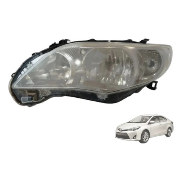 Farol Esquerdo Toyota Corolla 2011-14 Original Detalhe