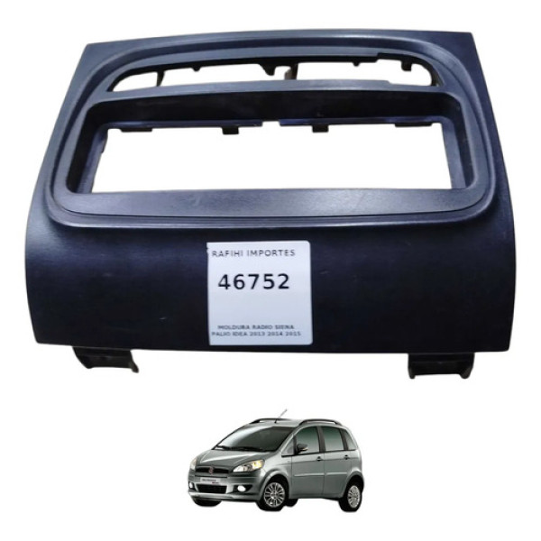 Moldura Radio Fiat Idea Palio Siena Strada 2013 2014 2015 Preto