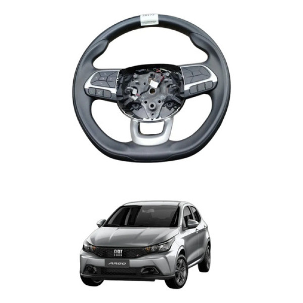 Volante Direção Com Botoes Fiat Argo Cronos 2018 2019 2020 Preta