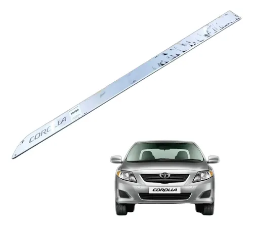 Friso Lateral Toyota Corolla Porta Dianteira Esquerda 2012 Prateado